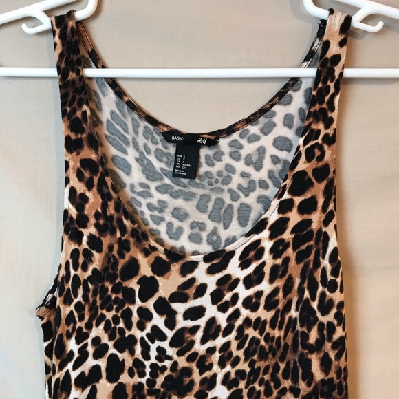 leopard print slip dress h&m